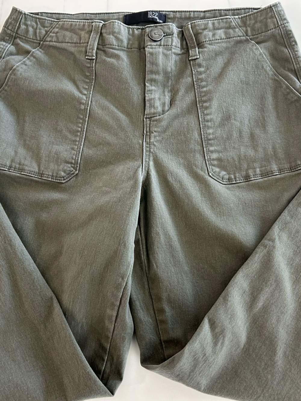 1822 Olive Green Women’s Chinos